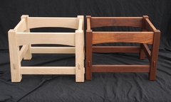 The arched version of this model shown pre-staining, next to the model #100. 